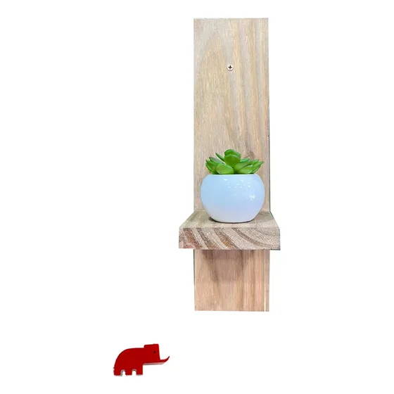 Portamaceta Pared Simple Maceta Madera Maciza Decoracion