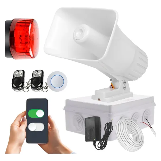 Alarma Sirena Sonora Casa Negocio Vecinal Wifi Control Panic