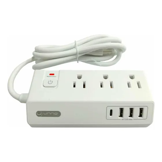 Regleta Power Strip Max Multitomas Unno Tekno 7