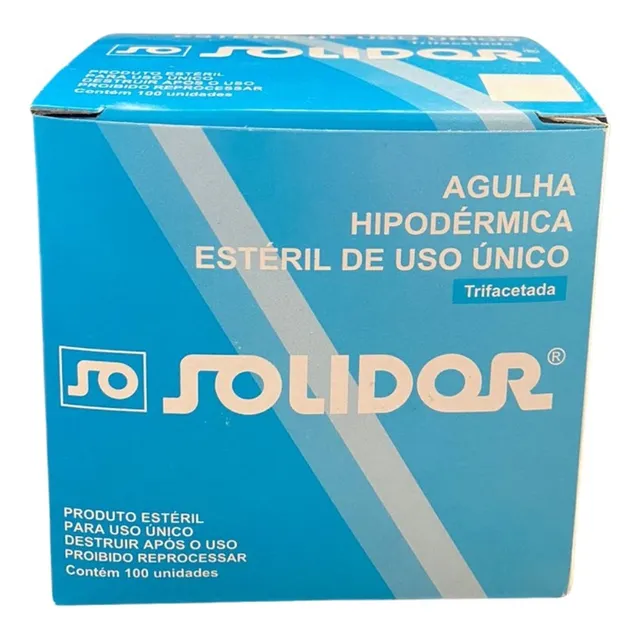 Agulha HiPodérmica 24g 20 X 0,55mm Roxa - Estética - 100un