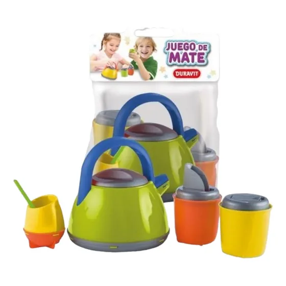 Set Matero Infantil 4 Piezas De Plastico Super Resistentes