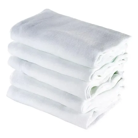 15 Unidades Fralda Bebe Tecido Duplo 100% Algodão Branca