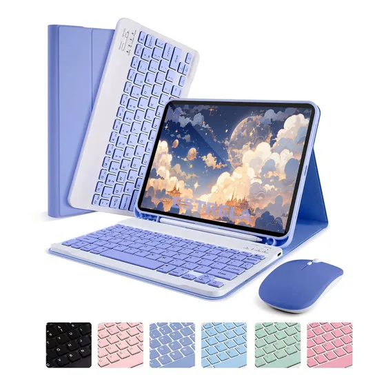 Capa Flip Com Teclado Bluetooth Para Samsung Tab S6 Lite