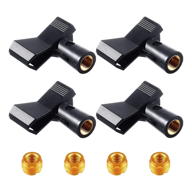 . 4pc Soportes Micrófono Clips Soporte Para Pinza Micrófono