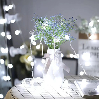 Luces Decorativas Jd Bolita Guirnalda 5 Metros 50 Led A Pila Blanco Frio Luces Decorativas Jd Bolita Guirnalda 5 Metros 50 Led A Pila Blanco Frio