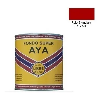 Fondo Rojo Aya Herreria Metales Calidad Anticorrosivo Galon