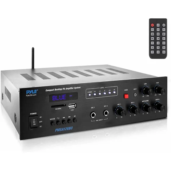 Amplificador 70v Pyle, Hilo Musical Bluetooth Usb 