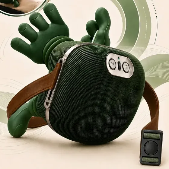 Massageador Elétrico para Pescoço e Ombros Mãozinha com Aquecimento Portátil Shiatsu Tecnologia Deep