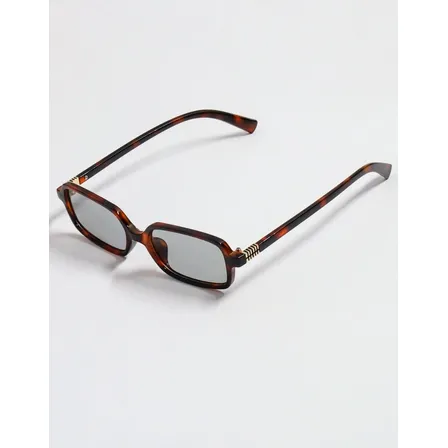 Óculos De Sol Retangular Miiuu Moderno Elegante Acetat Uv400