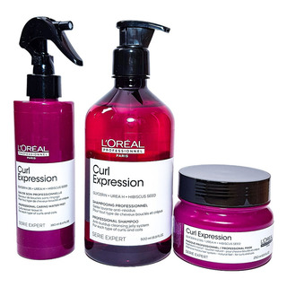 Loreal Rizos Curl Expression Shampo 500 + Mascarilla + Agua Loreal Rizos Curl Expression Shampo 500 + Mascarilla + Agua