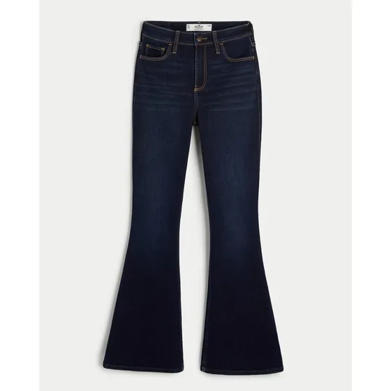 Pantalon De Dama Acampanado Corte Sirena Hollister Original
