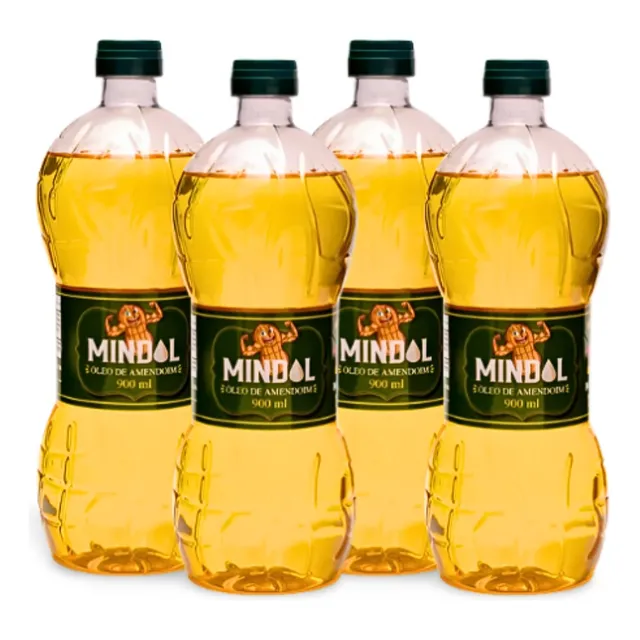 Kit 4 Óleo De Amendoim Puro 100% Vegetal 900ml