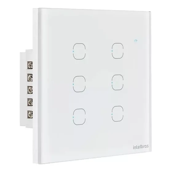 Interruptor Inteligente Wi-fi 6 Teclas Intelbras Ews 1006