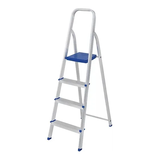 Escalera Aluminio Mor 4 Escalones 0.85mt Liviana Y Practica