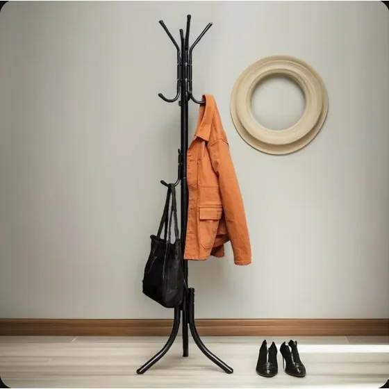 Perchero De Pie Para Chaquetas Y Carteras