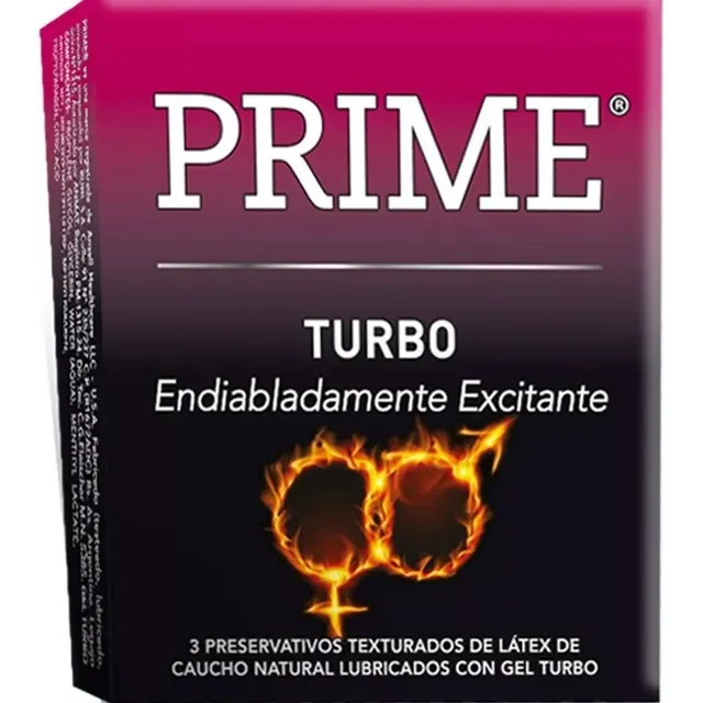 Preservativos Prime Turbo X 3 Sensación Frio Calor