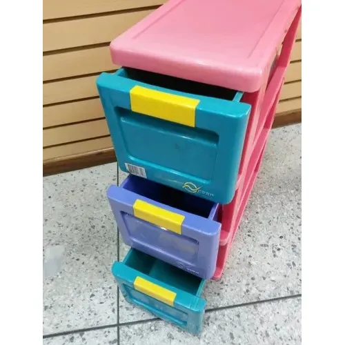 Gabetero De Plástico 3 Niveles Pequeño Niña.con Ruedas