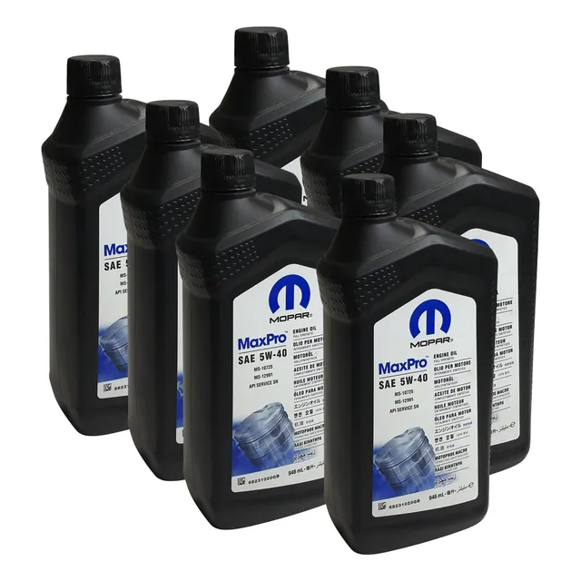 Aceite Motor Maxpro Mopar 5w-40 Api Sp 946ml Pack X7