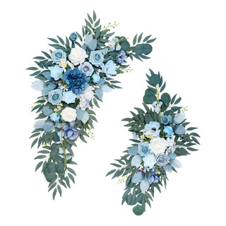 2 Unids Arco De Boda Hecho A Mano Flores Arreglo Floral 2 Unids Arco De Boda Hecho A Mano Flores Arreglo Floral
