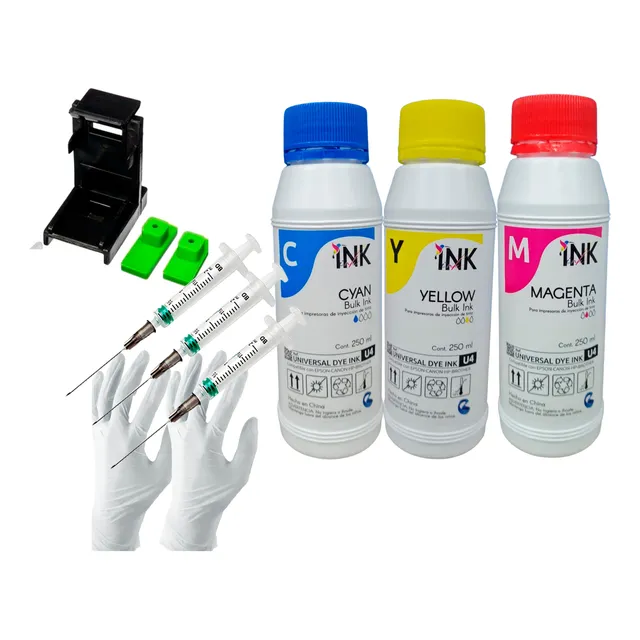 Kit Para Recargar Cartucho Color Hp22 46 122 664xl 662xl 