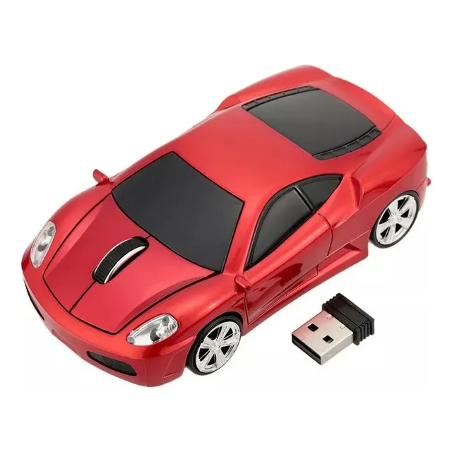 Ratón Óptico Inalámbrico Con Formato De Carreras De 2,4 Ghz