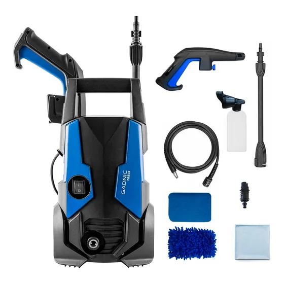 Hidrolavadora Gadnic Kp1000 1400w 120bar Alta Presión Color Negro/Azul Frecuencia 50 Hz