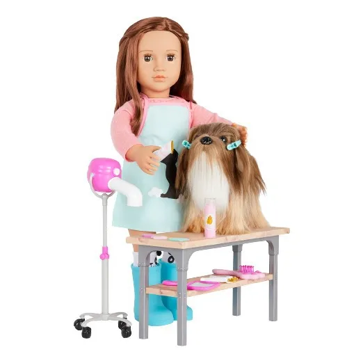 Set De Salón Cachorro Lhasa Apso Dog
