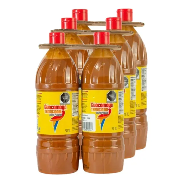 Salsa Picante La Guacamaya Tradicional 6 Botellas De Litro