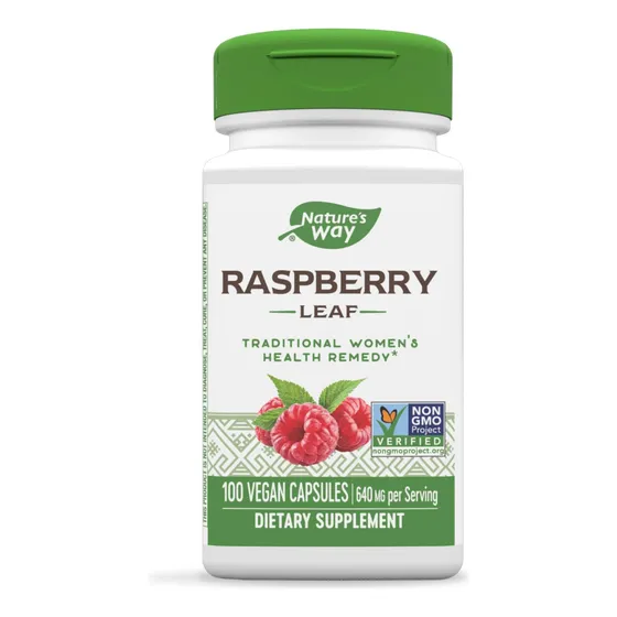 Suplemento De Hoja De Frambuesa Nature's Way, 640 Mg, 100 Cá