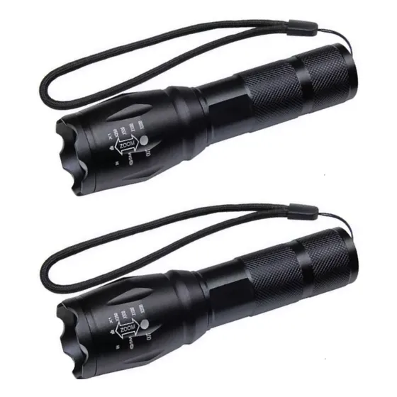 X2 Linterna Led Cree Xml-t6 2000lumenes Zoom Usb Recargable