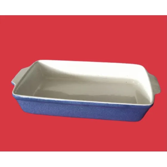 Bandeja Rectangular Refractaria De Cerámica De 40cm, Lareaux