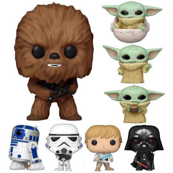 Funko Pop Llavero Star Wars R2 D2 Yoda Luke Vader Chewbacca