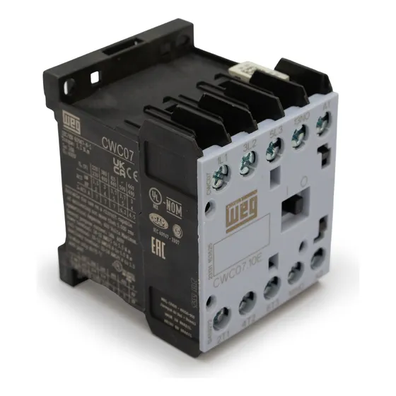 Mini Contator Tripolar 7a 220vca 1na Weg Cwc07-10-30v26