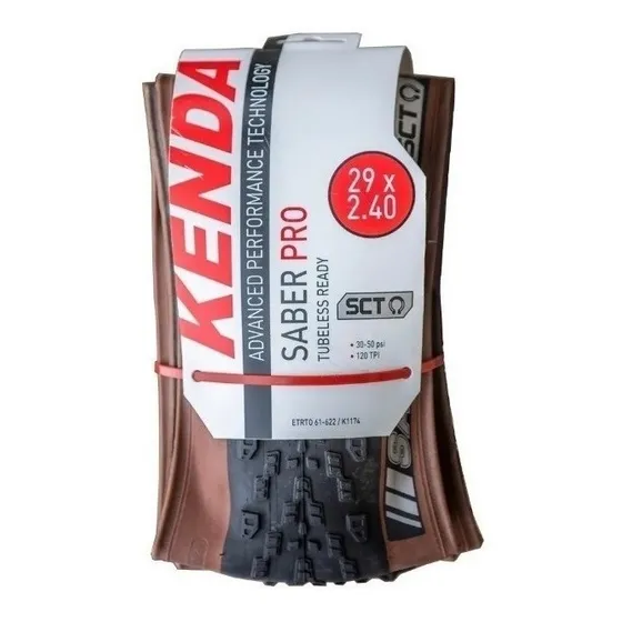 Pneu Bike Kenda Saber Pro Sct Aro 29x2.40 Kevlar Faixa Bege
