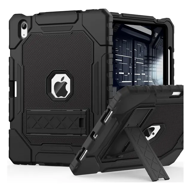 Funda Para iPad A16 Gen 11 10.9 Resistente Sop. Lápiz Negro