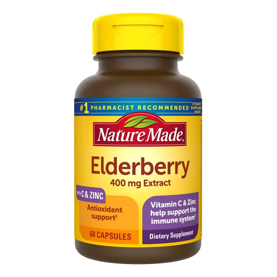 Suplemento Dietético Nature Made Elderberry 400 Mg Con Vitam