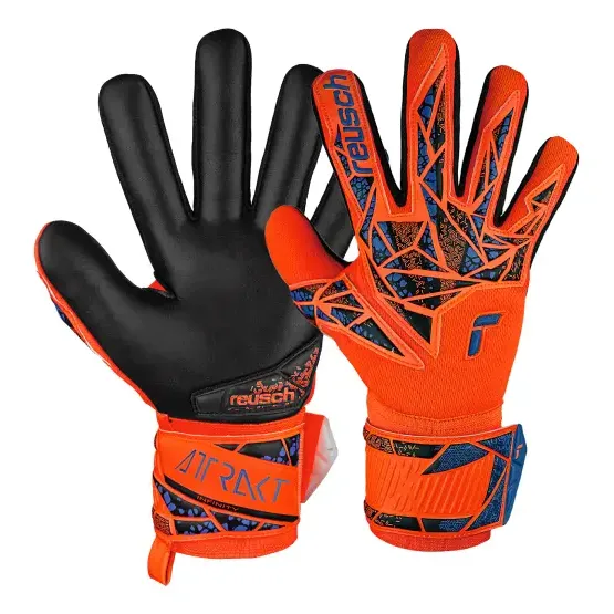 Guantes De Golero Reusch Attrakt Infinity Niño - Auge Color Naranja Talle 6 | Cuotas sin interés