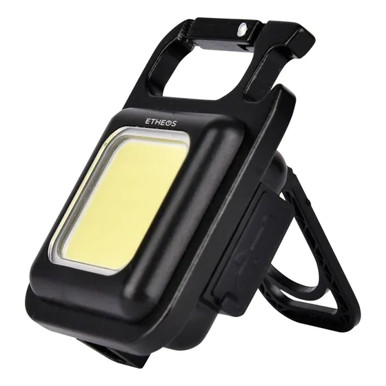 Luz De Trabajo Linterna De Mano Portátil Recargable Potente Linterna Negro Luz Blanco