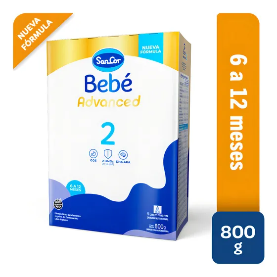 Sancor Bebé Advanced 2 Estuche X 800gs