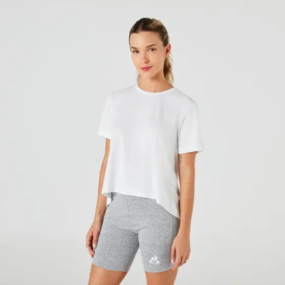 Remera Le Coq Sportif Training Back Tee Blanco