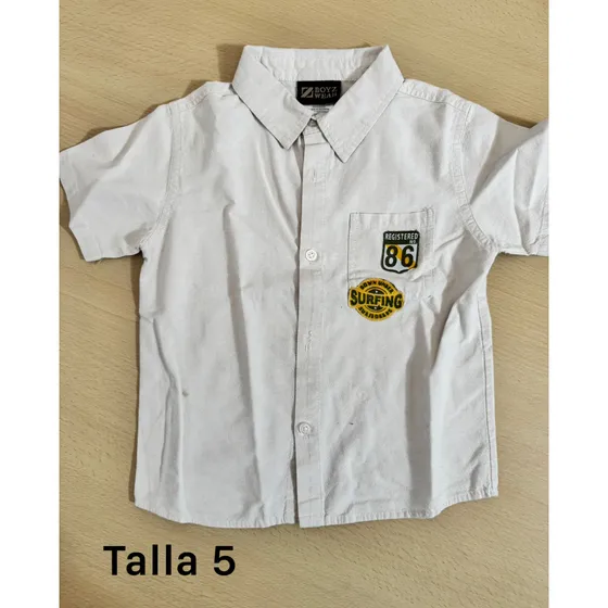 Camisas Manga Corta Niño Usada