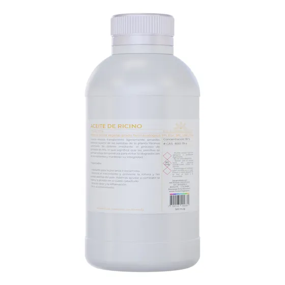 Aceite Ricino De Ricino Cástor Oil Puro Importado 500 Ml