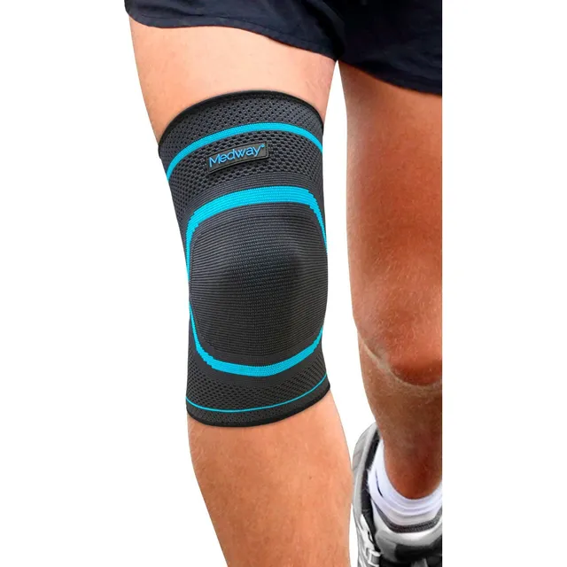 Medway | Rodillera Elástica Deportiva Premium Azul/negro