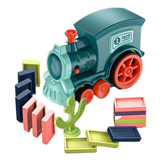 Juego De Bloques De Construcción De Tren Dominó Eléctrico Juego De Bloques De Construcción De Tren Dominó Eléctrico