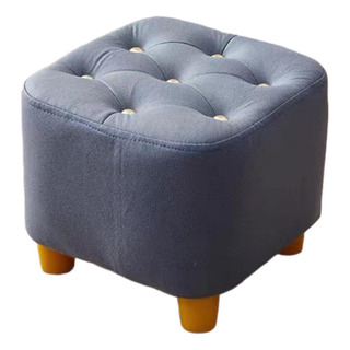 Reposapiés Pequeño, Taburete Estable, Taburete Gris Azul Reposapiés Pequeño, Taburete Estable, Taburete Gris Azul