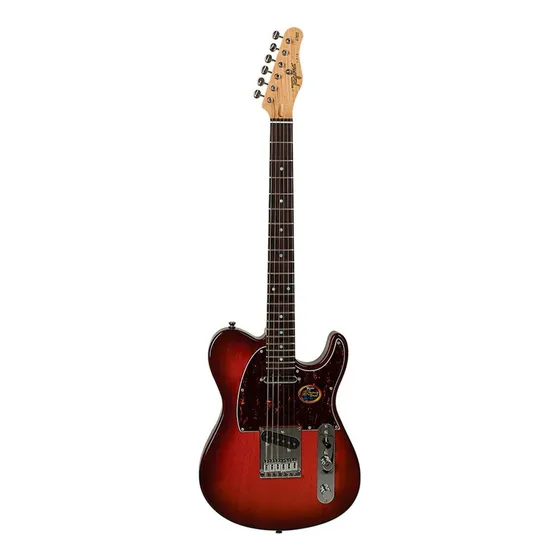 Guitarra elétrica Tagima Brasil T-910 telecaster de cedro honeyburst verniz com diapasão de madeira de marfim