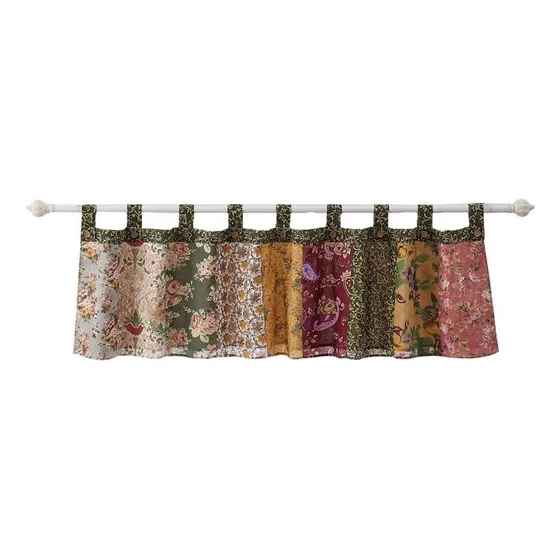 Cenefa De Retazos De Algodón Multicolor 53 X 213 Cm