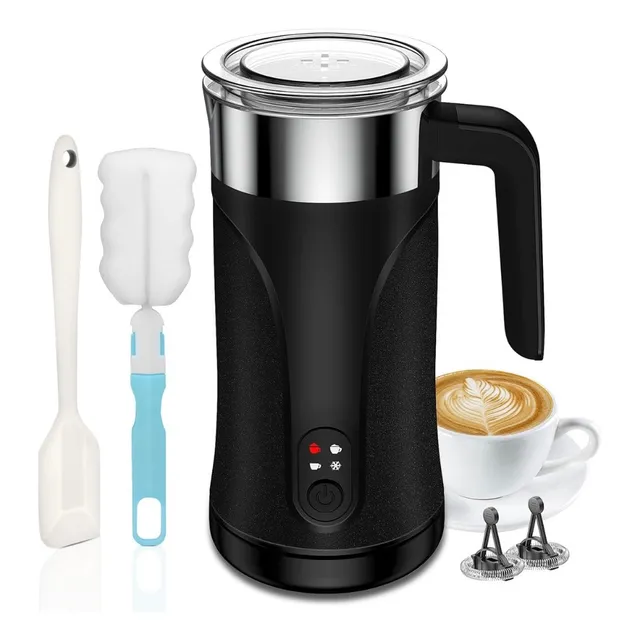 Espumador De Leche Eléctrico. 10 Oz, Cuatro Funciones.