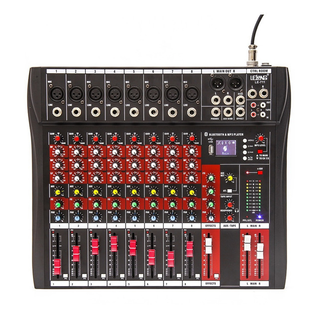 Mesa De Som Bluetooth Usb Mixer Mp3 Player Digital 8 Canais Mesa De Som Bluetooth Usb Mixer Mp3 Player Digital 8 Canais