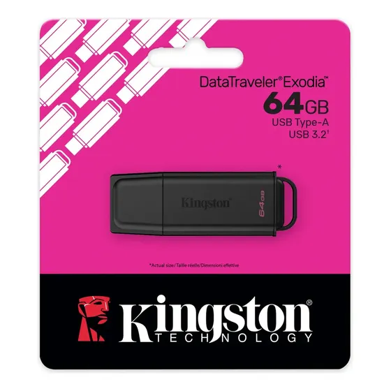 Pendrive 64gb Datatraveler Exodia Dtxg2/64gb Usb3.2 Kingston